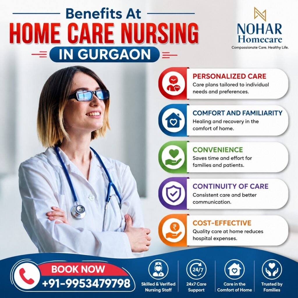 benefits of homecare nursing in gurgaon