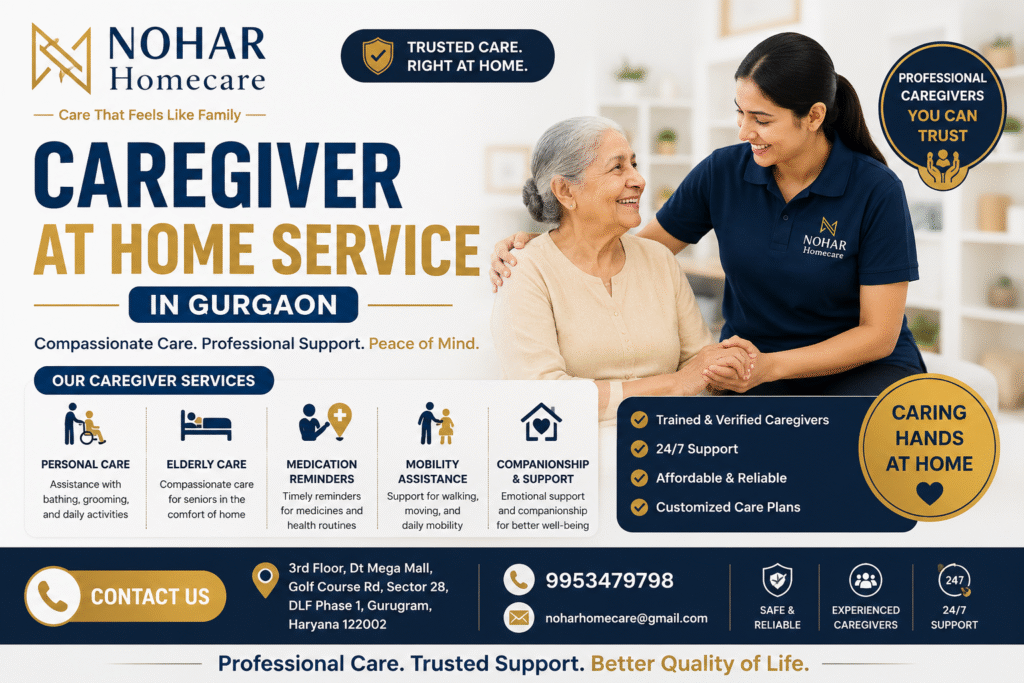 Caregiver at home service in gurgaon