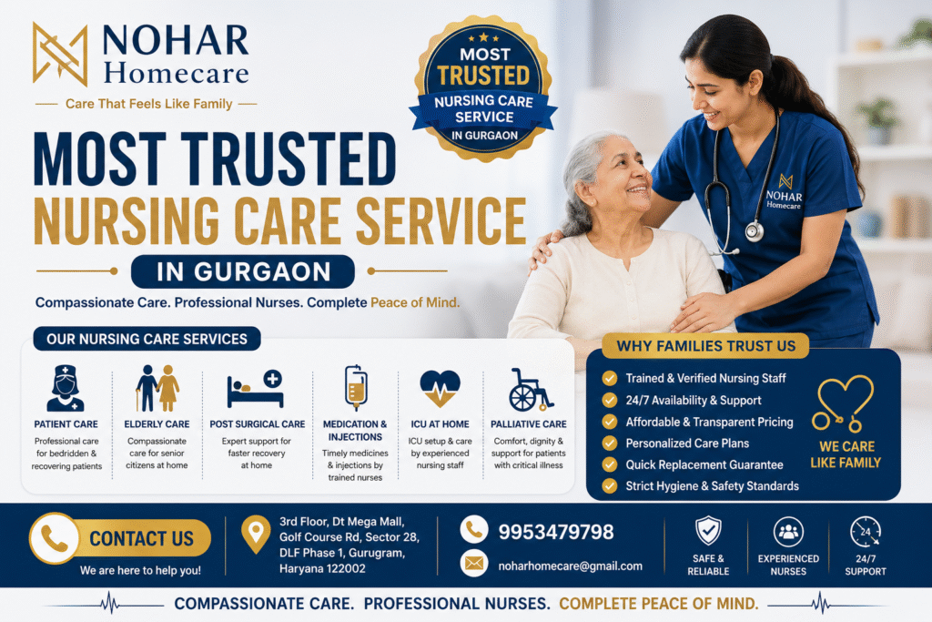 Most Trusted Nursing Care service in gurgaon