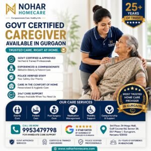 Goverment certified caregiver available in gurgaon