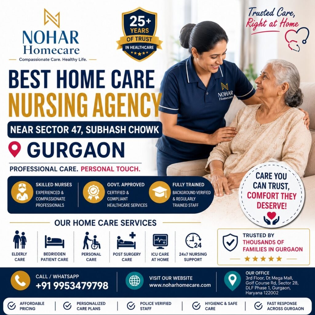 Best Homecare Nursing Agency Near Sector 47 Subhash Chowk Gurgaon